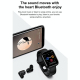 Montre Connectée Bluetooth 1.69 Pouces Écran HD Suivi Sommeil Tension Artérielle Fréquence Cardiaque Bracelet Intelligent Noi...