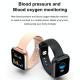 Montre Connectée Bluetooth 1.69 Pouces Écran HD Suivi Sommeil Tension Artérielle Fréquence Cardiaque Bracelet Intelligent Noi...
