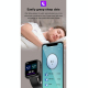 Montre Connectée Bluetooth 1.69 Pouces Écran HD Suivi Sommeil Tension Artérielle Fréquence Cardiaque Bracelet Intelligent Noi...