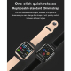 Montre Connectée Bluetooth 1.69 Pouces Écran HD Suivi Sommeil Tension Artérielle Fréquence Cardiaque Bracelet Intelligent Noi...