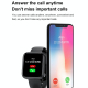 Montre Connectée Bluetooth 1.69 Pouces Écran HD Suivi Sommeil Tension Artérielle Fréquence Cardiaque Bracelet Intelligent Noi...