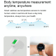 Bracelet Connecté Sportif Étanche IP68 Avec Suivi SpO2 Température Corporelle Et Fréquence Cardiaque Écran TFT 1,3 Pouce - ww...