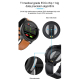 Montre Connectée 1.3 Pouces Étanche IP68 Avec Suivi De Santé Et Bracelet Métal Noir - www.yonis-shop.com