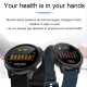 Montre Connectée 1.3 Pouces Étanche IP68 Avec Suivi De Santé Et Bracelet Métal Noir - www.yonis-shop.com