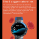Montre Connectée Étanche IP68 avec Écran Couleur IPS 1.28 Pouces Suivi Santé et Cycle Menstruel Contrôle du Sommeil et Fréque...