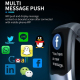 Bracelet Connecté Écran TFT HD 1.14 Pouces Surveillance Oxygène Sanguin Sommeil Étanche IP68 Multilingue - www.yonis-shop.com
