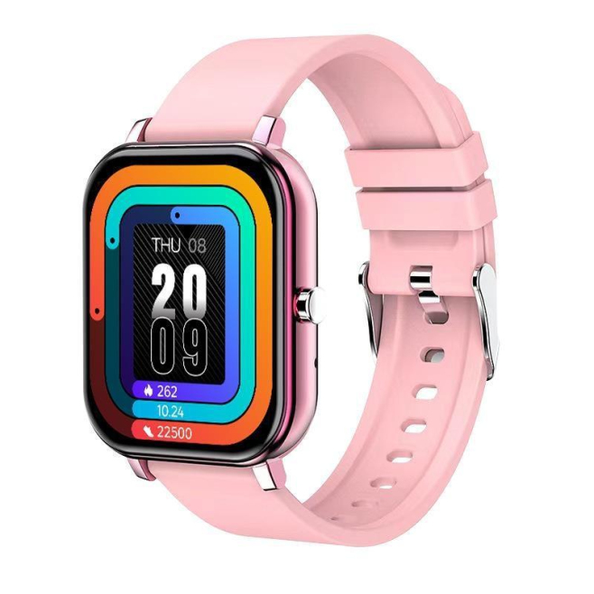 Montre Connectée Femme Écran 1.69 Pouces Appels Bluetooth Surveillance Santé Rose - www.yonis-shop.com