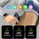 Montre Connectée Femme Écran 1.69 Pouces Appels Bluetooth Surveillance Santé Rose - www.yonis-shop.com