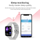 Bracelet Connecté Multifonction Écran 1.69 Pouces Appels Bluetooth Surveillance Santé Noir - www.yonis-shop.com