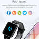 Bracelet Connecté Multifonction Étanche IP67 Écran TFT 1.54 Pouces Surveillance Fréquence Cardiaque Pression Artérielle Somme...