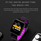 Bracelet Connecté Multifonction Étanche IP67 Écran TFT 1.54 Pouces Surveillance Fréquence Cardiaque Pression Artérielle Somme...