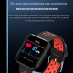 Bracelet Connecté Multifonction Étanche IP67 Écran TFT 1.54 Pouces Surveillance Fréquence Cardiaque Pression Artérielle Somme...