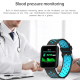 Bracelet Connecté Multifonction Étanche IP67 Écran TFT 1.54 Pouces Surveillance Fréquence Cardiaque Pression Artérielle Somme...