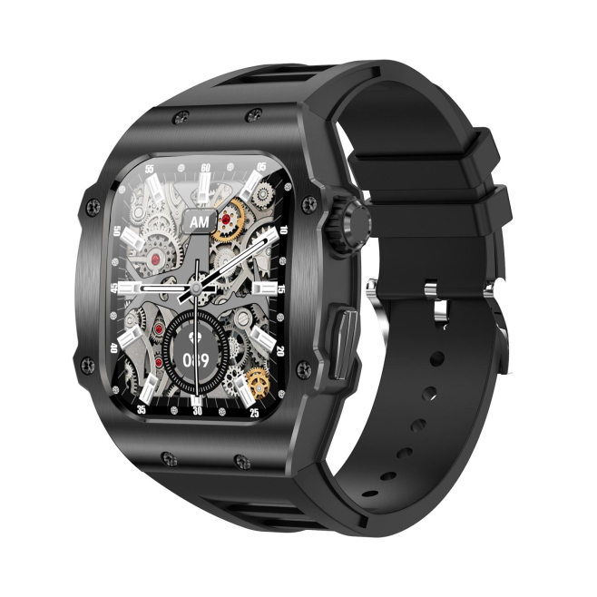 Montre Connectée Étanche IP67 Écran Couleur 1.91 Pouces Suivi Santé Cardio Pression Oxygène Compatible Android iOS