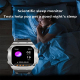 Montre Connectée Étanche IP67 Écran Couleur 1.91 Pouces Suivi Santé Cardio Pression Oxygène Compatible Android iOS - www.yoni...