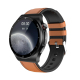 Montre Connectée Écran Couleur 1.46 Pouces Cuir Marron Suivi Santé Complet Étanche IP67 Bluetooth 5.0 - www.yonis-shop.com