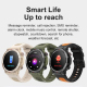 Montre Connectée Or avec Suivi De Santé Appels Bluetooth Étanche IP67 Écran Tactile 1.39 Pouces - www.yonis-shop.com