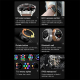 Montre Connectée Sportive Etanche avec NFC Suivi Santé Appel Intelligent Ecran HD Cuir Argent Marron - www.yonis-shop.com