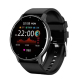 Montre Connectée Multifonction Surveillance Santé Appel Bluetooth Étanche Silicone Noir