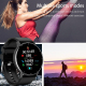 Montre Connectée Multifonction Surveillance Santé Appel Bluetooth Étanche Silicone Noir - www.yonis-shop.com