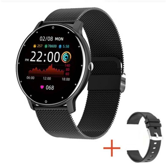 Montre Connectée Multifonction Étanche Avec Suivi Santé et Appel Bluetooth Mesh Noir - www.yonis-shop.com