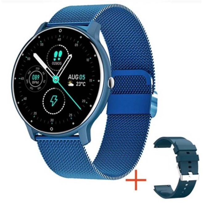 Montre Connectée Suivi Santé Complet Appels Bluetooth Étanche IP67 Bleu - www.yonis-shop.com