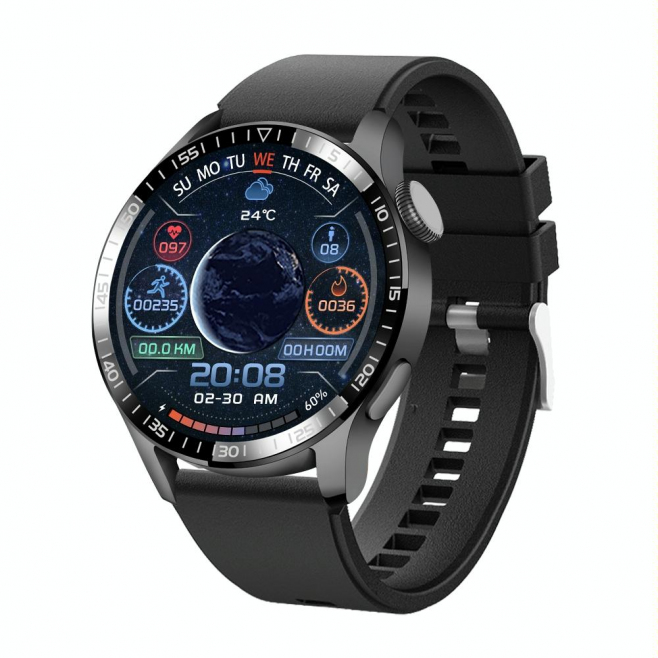 Montre Connectée Bluetooth Avec Appel NFC Suivi Santé Écran 1.28 Pouces Étanche IP68 - www.yonis-shop.com