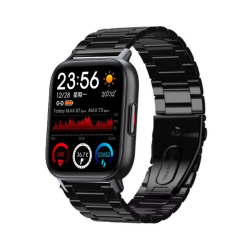 Montre Connect&eacute;e 1.69 Pouces Suivi Sant&eacute; Etanche Avec D&eacute;tection Temp&eacute;rature Corporelle Surveillance Sportive Multimode Notifi...