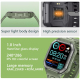 Montre Connectée Intelligente 1.8 Pouces Surveillance Tension Artérielle Et Fréquence Cardiaque Étanche IP67 Pour IOS Et Andr...