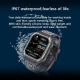 Montre Connectée Intelligente 1.8 Pouces Surveillance Tension Artérielle Et Fréquence Cardiaque Étanche IP67 Pour IOS Et Andr...