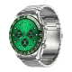 Montre Connectée Multifonction Sport et Santé avec Appel Bluetooth NFC Etanche Vert Argent - www.yonis-shop.com