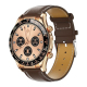 Montre Connectée Or avec Appel Bluetooth NFC et Suivi Sportif Écran TFT 1.32 Pouces Fonctions Santé et Divertissement Compatible Tous Systèmes
