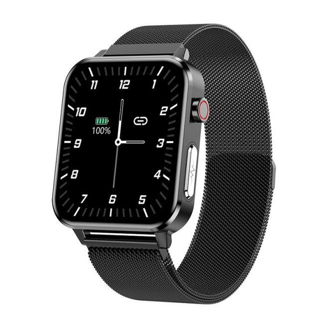 Montre Connectée Intelligente 1.7 Pouces Surveillance Cardiaque Bluetooth Multisport Étanche IP68 - www.yonis-shop.com