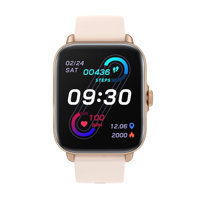 Montre Connectée Or Avec Suivi Sportif Multi-Modes Moniteur De Fréquence Cardiaque Et Étanchéité IP67 - www.yonis-shop.com