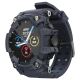 Montre Connectée Écran TFT LCD 1.28 Pouces Surveillance Sommeil Fréquence Cardiaque Pression Artérielle Bleu Denim Compatible IOS Android
