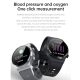 Montre Connectée Bluetooth Avec Écouteurs Intégrés Écran Tactile IPS 1.3 Pouces Étanche IP67 Surveillance Sommeil Fréquence C...