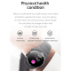 Montre Connectée Bluetooth Avec Écouteurs Intégrés Écran Tactile IPS 1.3 Pouces Étanche IP67 Surveillance Sommeil Fréquence C...