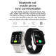 Montre Connectée Tactile 1.44 Pouces Étanche IP67 Avec Suivi Sommeil Moniteur Cardiaque Musique Bluetooth Pour Android IOS - ...