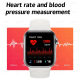 Montre Connectée Rose Écran LCD 1.71 Pouces Appels Bluetooth Modes Sport Multiples Capteur Cardiaque Compatible Android iOS -...