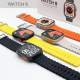 Montre Connectée IPS 1.99 Pouces Suivi Santé Modes Sportifs Or et Orange Charge Sans Fil Autonomie Élevée Compatible iOS et A...