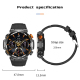 Montre Connectée Bluetooth 1.46 Pouces Moniteur Santé et Sports 100 Modes Étanche IP67 Autonomie 30 Jours - www.yonis-shop.com
