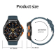 Montre Connectée 1.46 Pouces Écran Tactile IPS Suivi Santé Modes Sportifs 100+ Étanche Paiement Alipay - www.yonis-shop.com