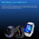 Montre Connectée Sportive Étanche Avec Surveillance Tension Artérielle Et Rythme Cardiaque Écran 1.83 Pouces Bluetooth 5.0 Au...