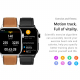 Montre Connectée Santé Avancée Écran TFT 1.85 Pouces Surveillance ECG Température Oxygène Appels Bluetooth IP67 - www.yonis-s...
