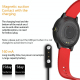 Montre Connectée IP67 Étanche 1.3 Pouces Suivi Santé et Sport Rouge Contrôle Tactile et App - www.yonis-shop.com