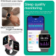 Montre Connectée Étanche Avec Appels BT Et Suivi Santé Moniteur Cardiaque Pression Artérielle Oxygène Du Sang Contrôle Musiqu...