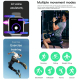 Montre Connectée Étanche Avec Appels BT Et Suivi Santé Moniteur Cardiaque Pression Artérielle Oxygène Du Sang Contrôle Musiqu...