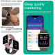 Montre Connectée Étanche Avec Appels BT Et Suivi Santé Moniteur Cardiaque Pression Artérielle Oxygène Du Sang Contrôle Musiqu...
