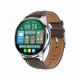 Montre Connectée Élégante Avec Bracelet En Cuir 1.46 Pouces Étanche IP67 Fonctions De Paiement Et Santé Bluetooth Appels Musi...