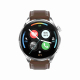 Montre Connectée Élégante Avec Bracelet En Cuir 1.46 Pouces Étanche IP67 Fonctions De Paiement Et Santé Bluetooth Appels Musi...